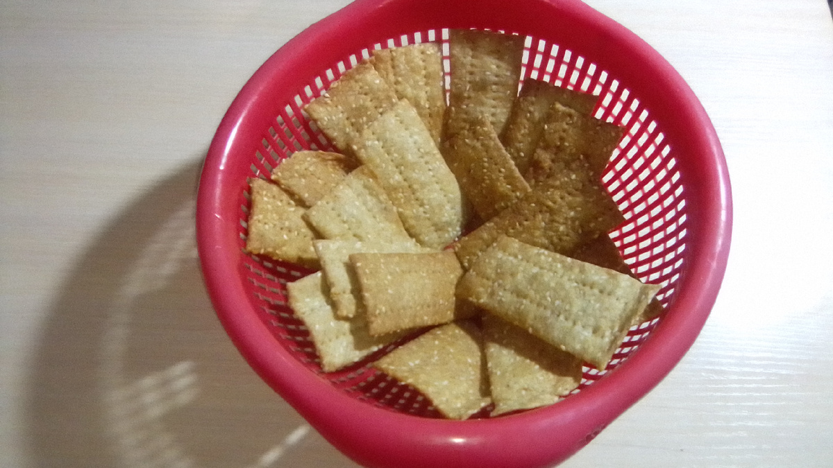 Это хрустики из второй партии. Они покрасивее и поровнее.