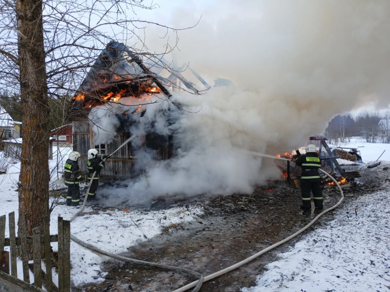    Пенсионерка погибла на пожаре в поселке КарелииГКУ РК "ОПС по Олонецкому району"
