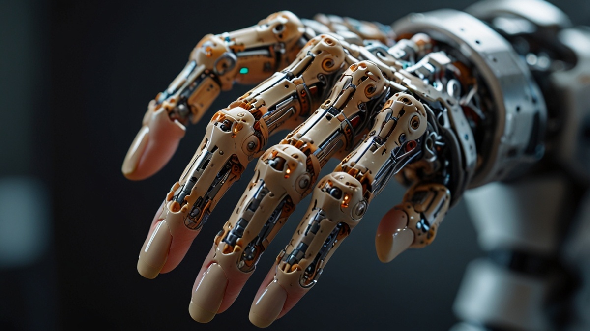 Крупный план руки андроида