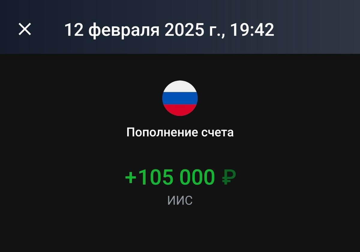 Долг погашен полностью 12.02.2025 г.