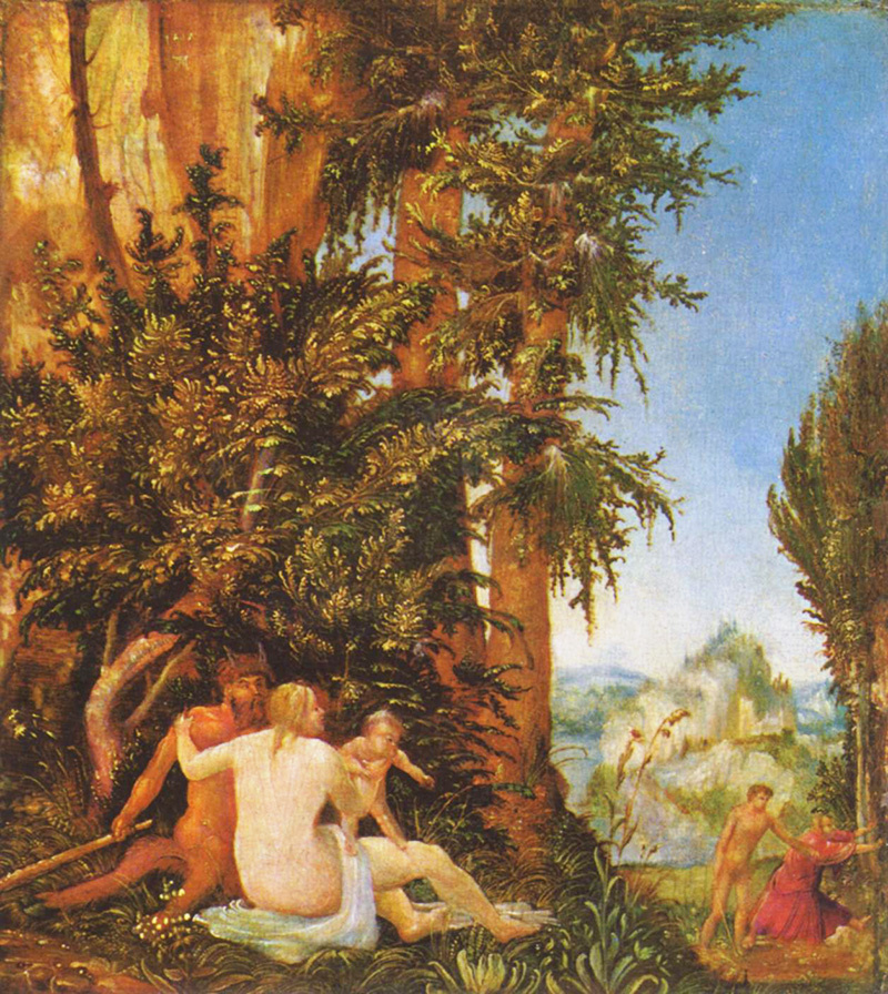 Пейзаж с семьёй Сатира, 1507 г. 