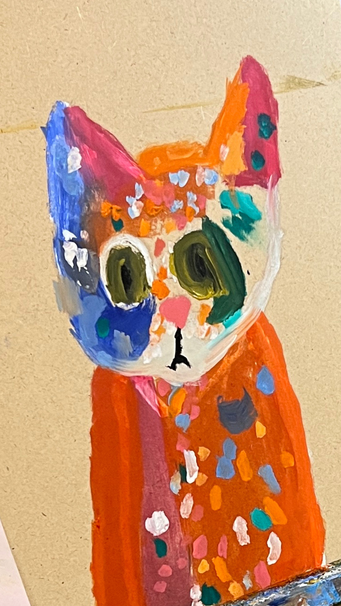 Этого 🐈‍⬛ кота нарисовал мой сын в свои 6 лет