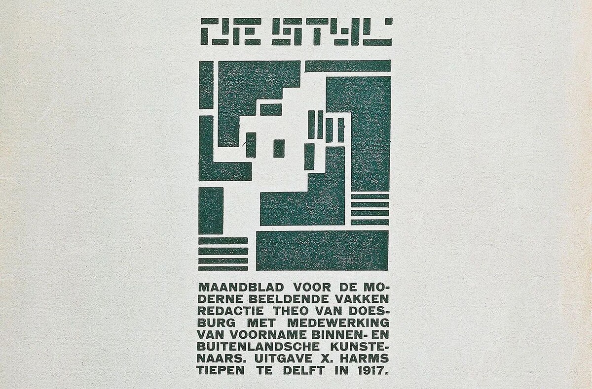 Вильмош Хусар обложка журнала de Stijl 