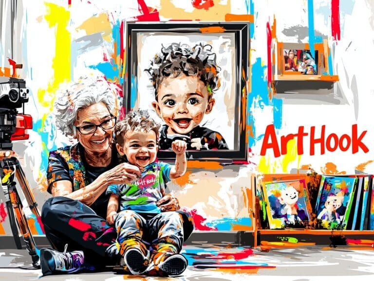    Портрет детей для бабушки: трогательный семейный подарок, который сохранит память на века Art-Hook.Ru