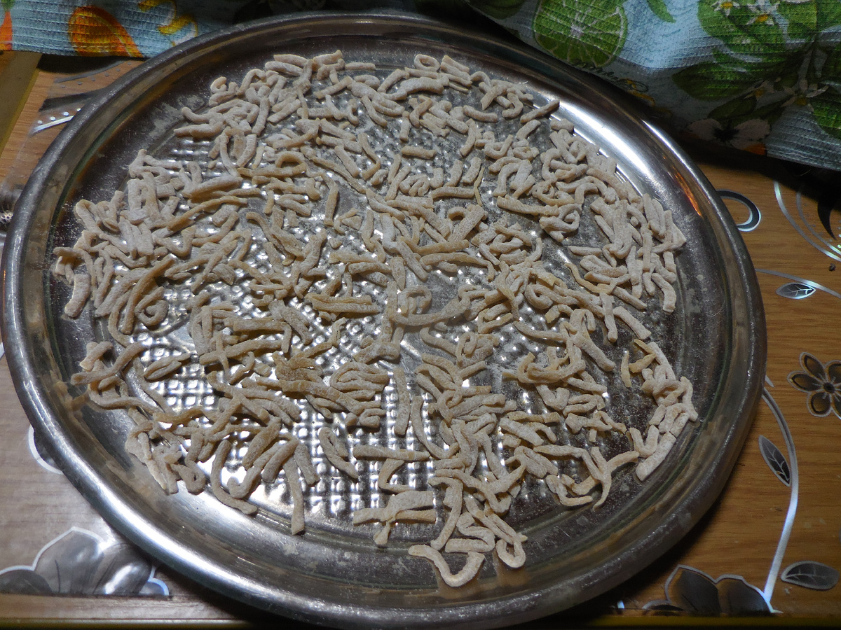 Лапша сохнет