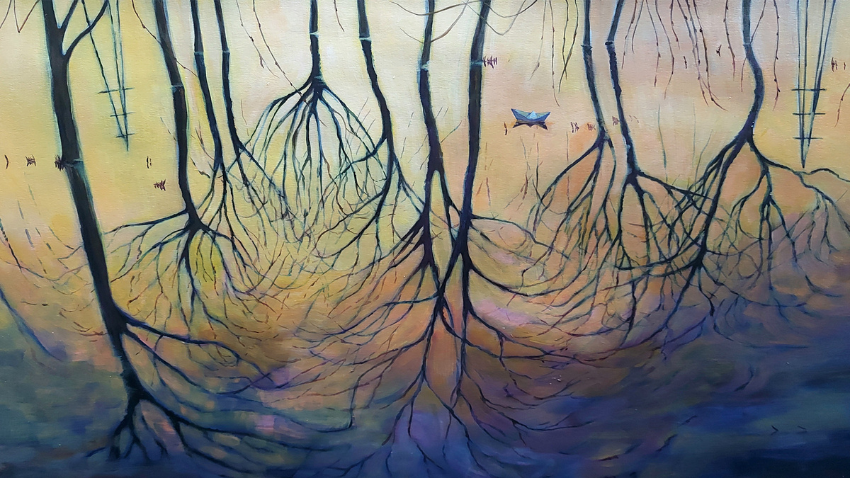 Художник Елизавета Михалева, "Бумажный кораблик"