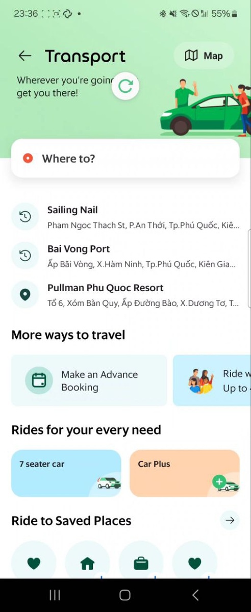 можно выбрать вариант "заказать такси на будущее"