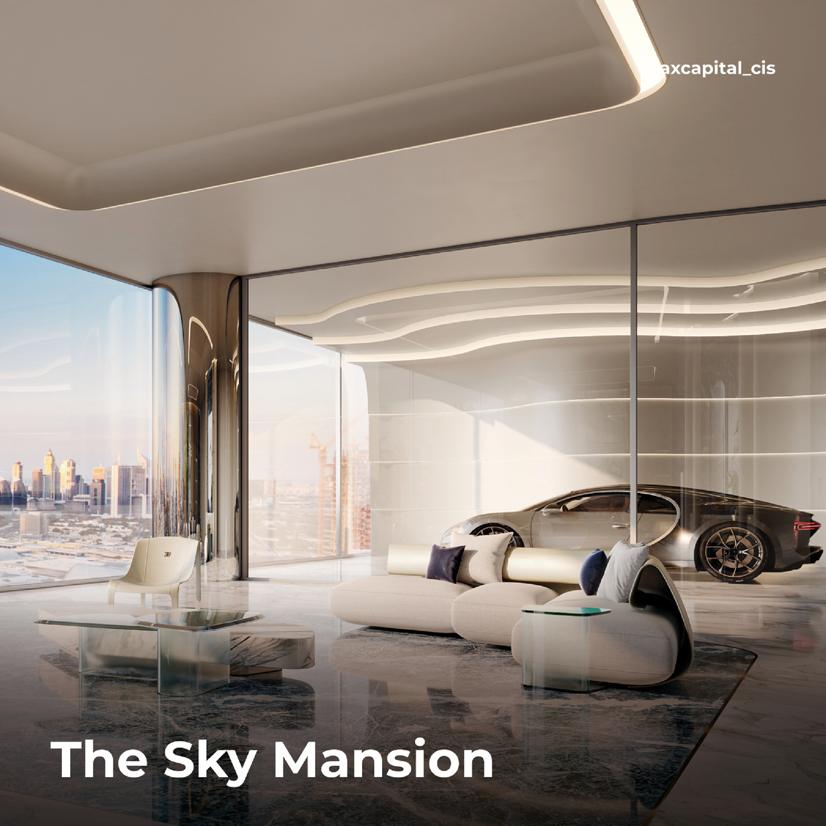 Автомобильный лифт из гаража в пентхаус