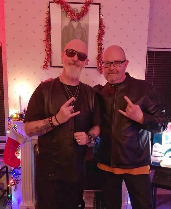 Роб Халфорд со своим родным братом Найджелом Халфордом, барабанщиком