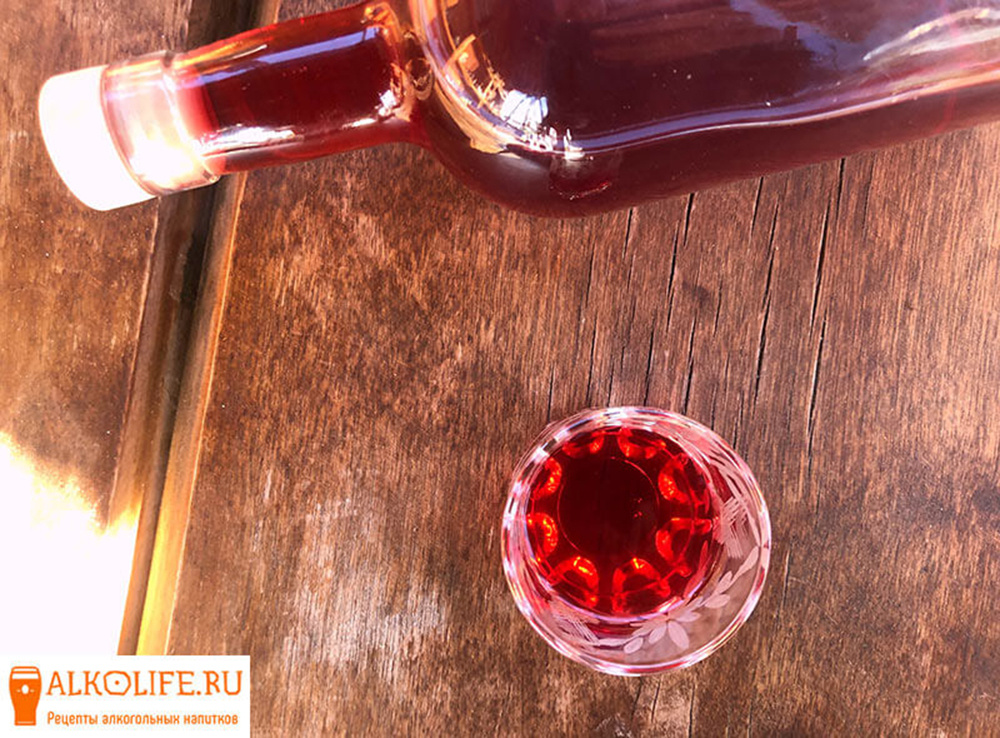 Малина на коньяке