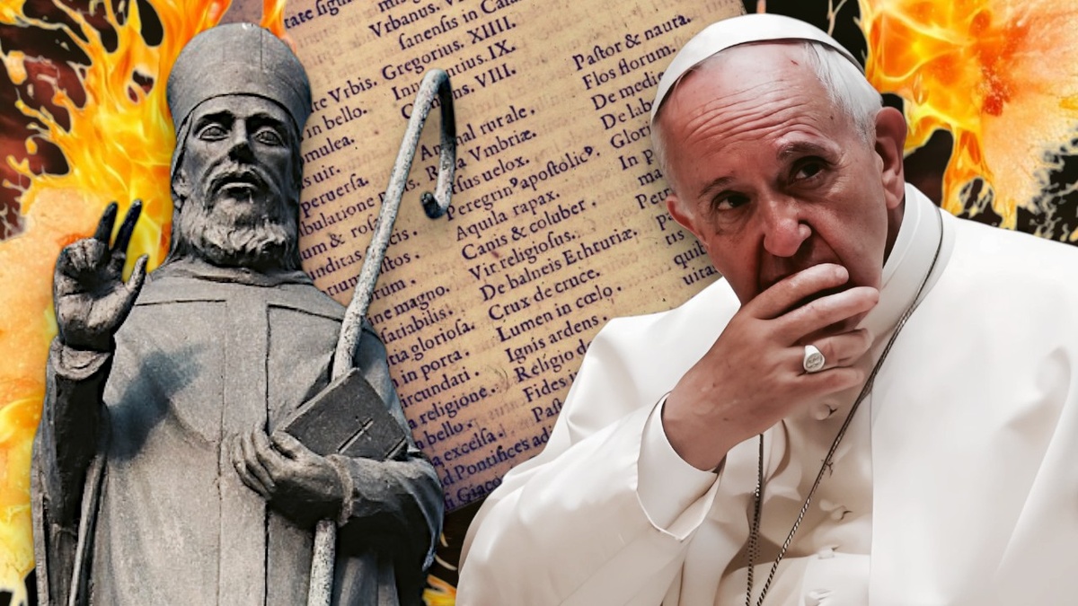 «Конец времен» согласно Святому Малахии и как это связано с Папой Римским Франциском?Источник: собственный коллаж.