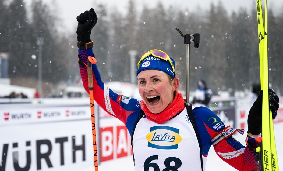    Бреза-Буше показала лучший результат в спринте на ЧМ по биатлону. Фото: Global Look Press