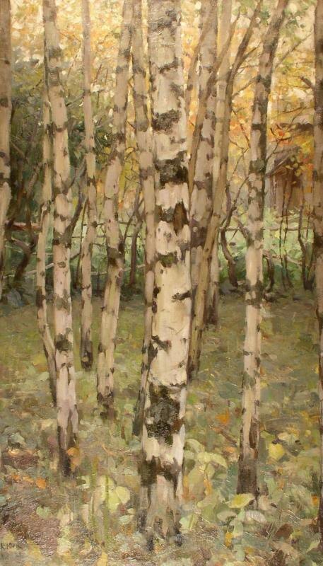 К.Ф.Юон. Березы. Петровское. Тверская губерния. 1899. Вологодская областная картинная галерея.