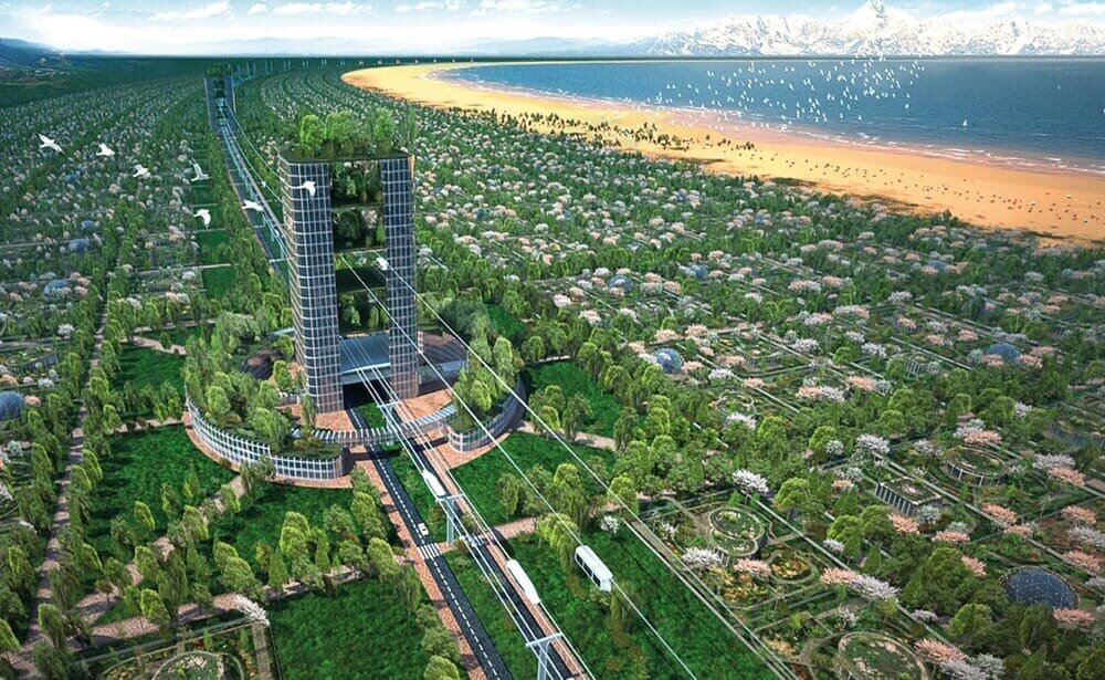 Проект «Умного города» – полностью пешеходного города-кластера, вытянутого в линию на сотни километров