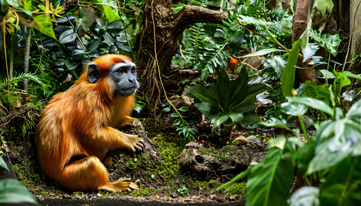 Обустройте террариум, чтобы ваш тамарин чувствовал себя как дома