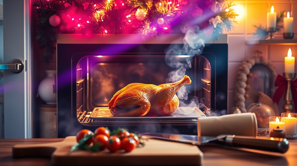 Когда кухня наполняется ароматом запекающегося гуся, начинается настоящее волшебство Рождества" 🎄✨