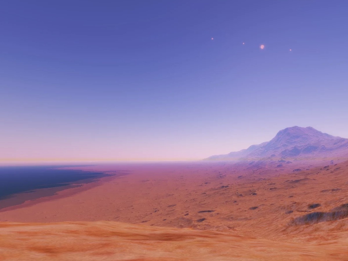    Марсоход Curiosity запечатлел редкие перламутровые облака