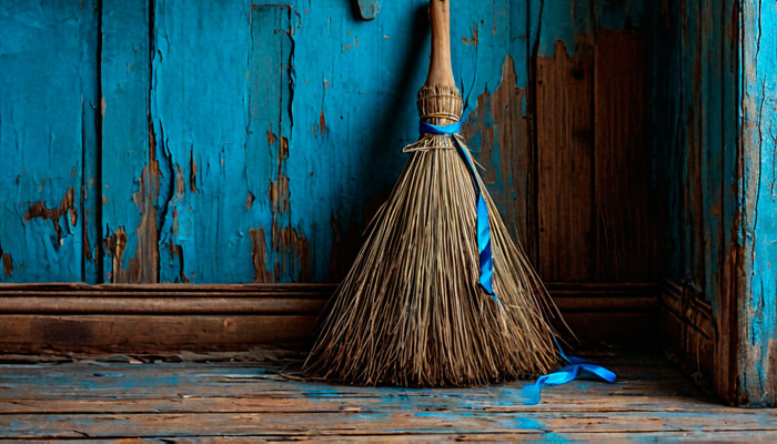 На Семена и Анну раньше украшали веник, под которым, согласно поверьям, обитает домовой. Фото: shedevrum.ai