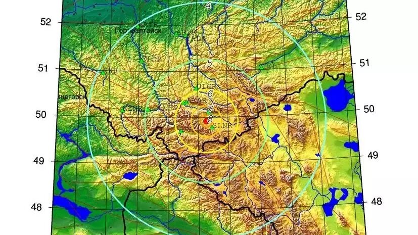 Эпицентр землетрясения находился в 1,3 км юго-восточнее населенного пункта Старый Бельтир Кош-Агачского района Горного Алтая. Источник: Геофизическая служба РАН