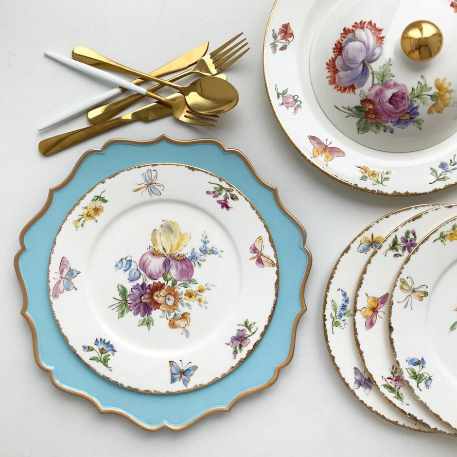 Десертный набор "Мейсенский букет"