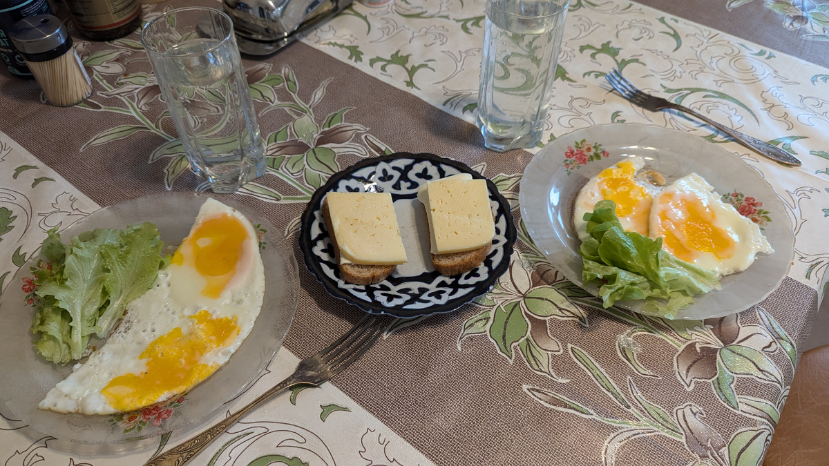 Яичница на завтрак