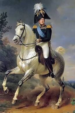 Александр 1 на белом коне