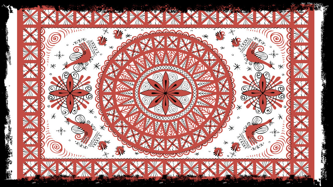 Солярная символика мезенская роспись