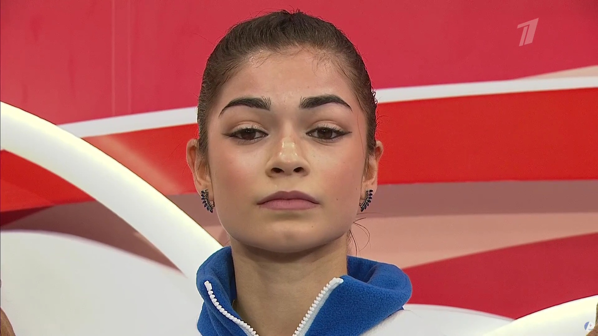 Аделия Петросян. Фото: стоп-кадр прямого эфира "Первого канала".