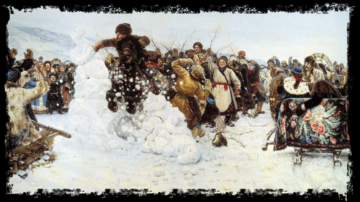 Суриков В. И. «Взятие снежного городка» 1891 год