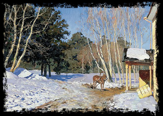 Левитан И. "Март" 1895 год