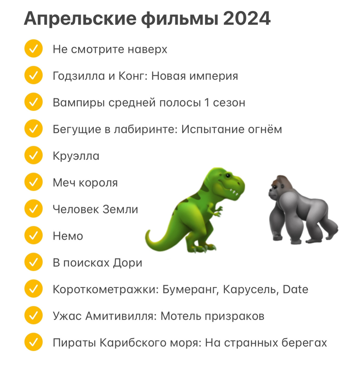 Кино-итоги за апрель 2024