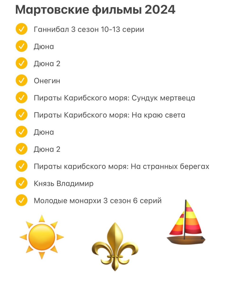 Кино-итоги за март 2024