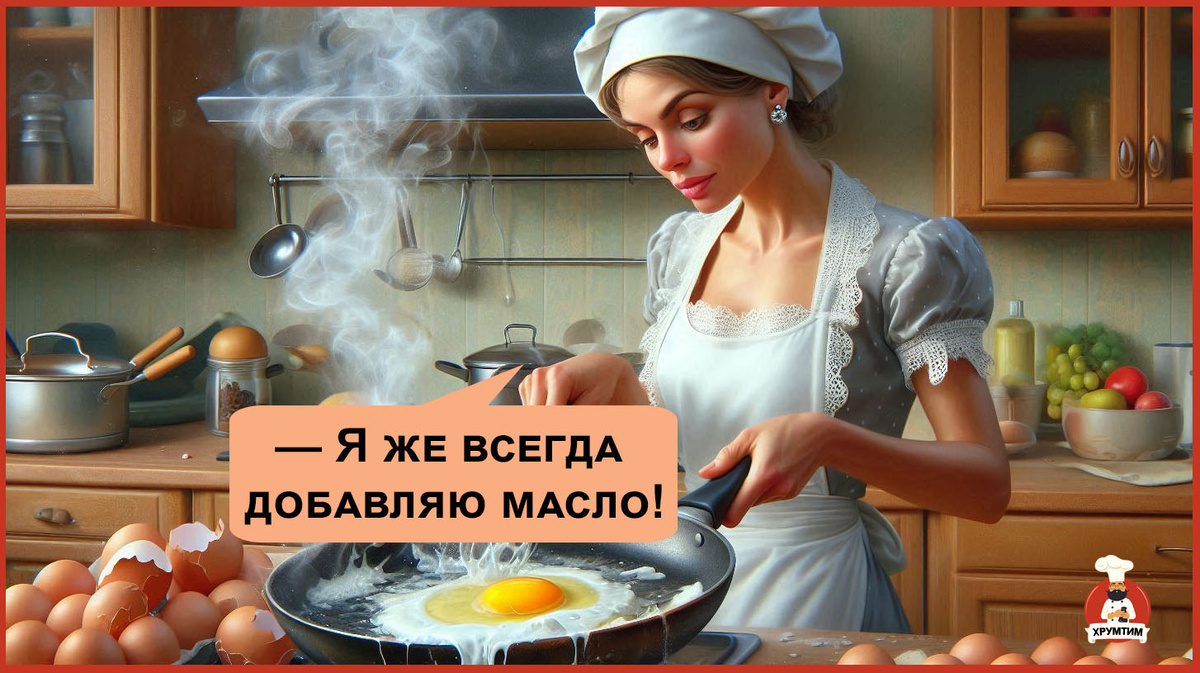 Почему ваша яичница прилипает к сковородке