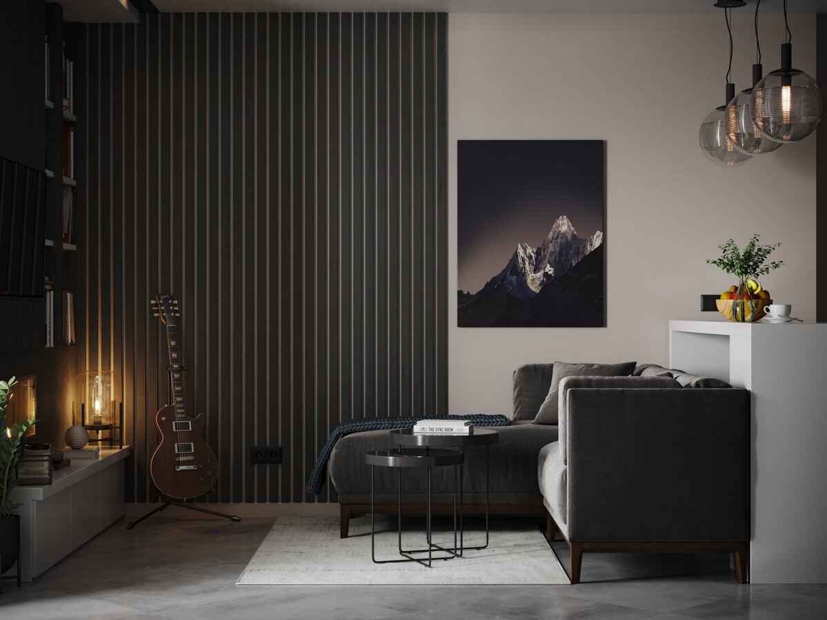 Гофрированная поверхность в интерьере (фото: unispace.by)