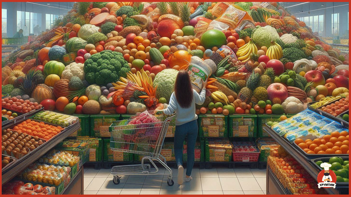 Закупка в супермаркете