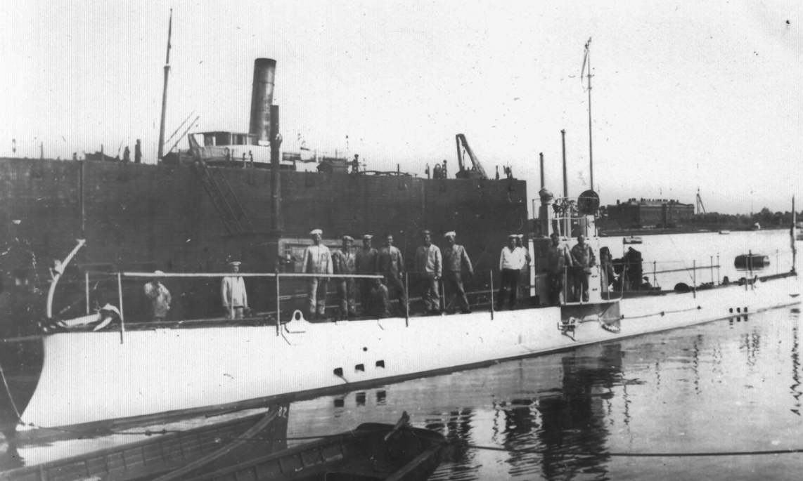 Русская подводная лодка "Минога", Либава