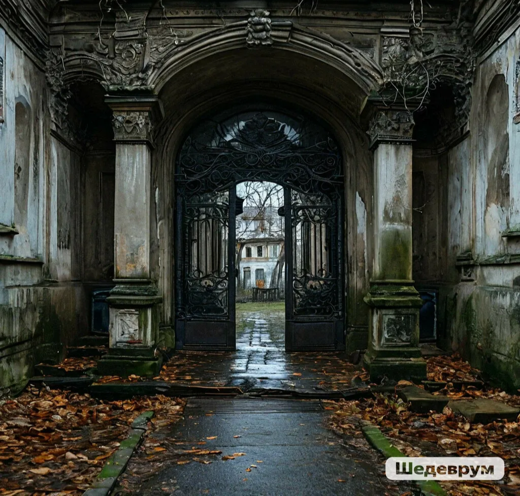 Хотела добиться от Шедеврума двора хрущёвки с тёмным подъездом, а он мне вон что выдал🤦‍♀️