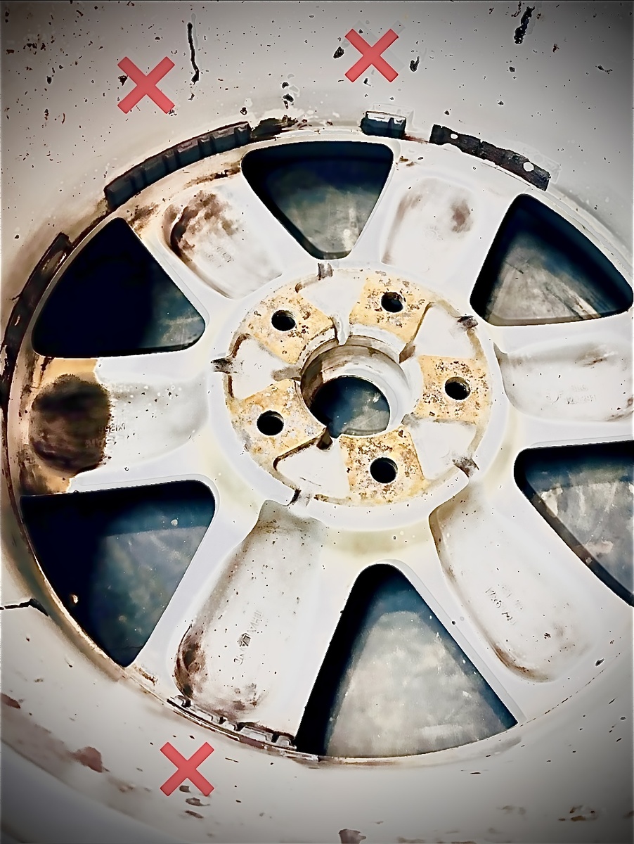 Пример неправильной балансировки колеса