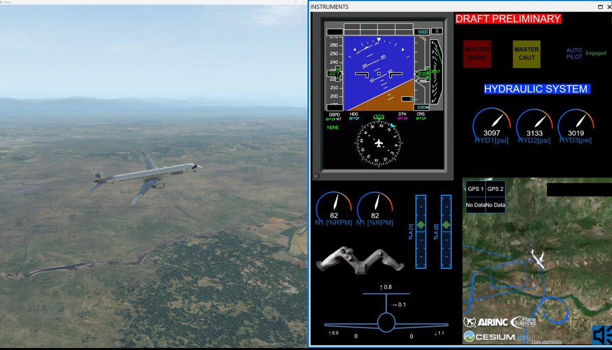 Реконструкция полета до возникновения особой ситуации