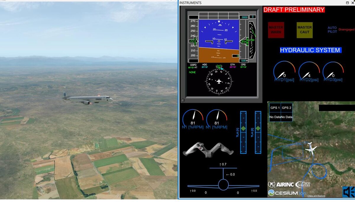 Реконструкция полета после возникновения особой ситуации