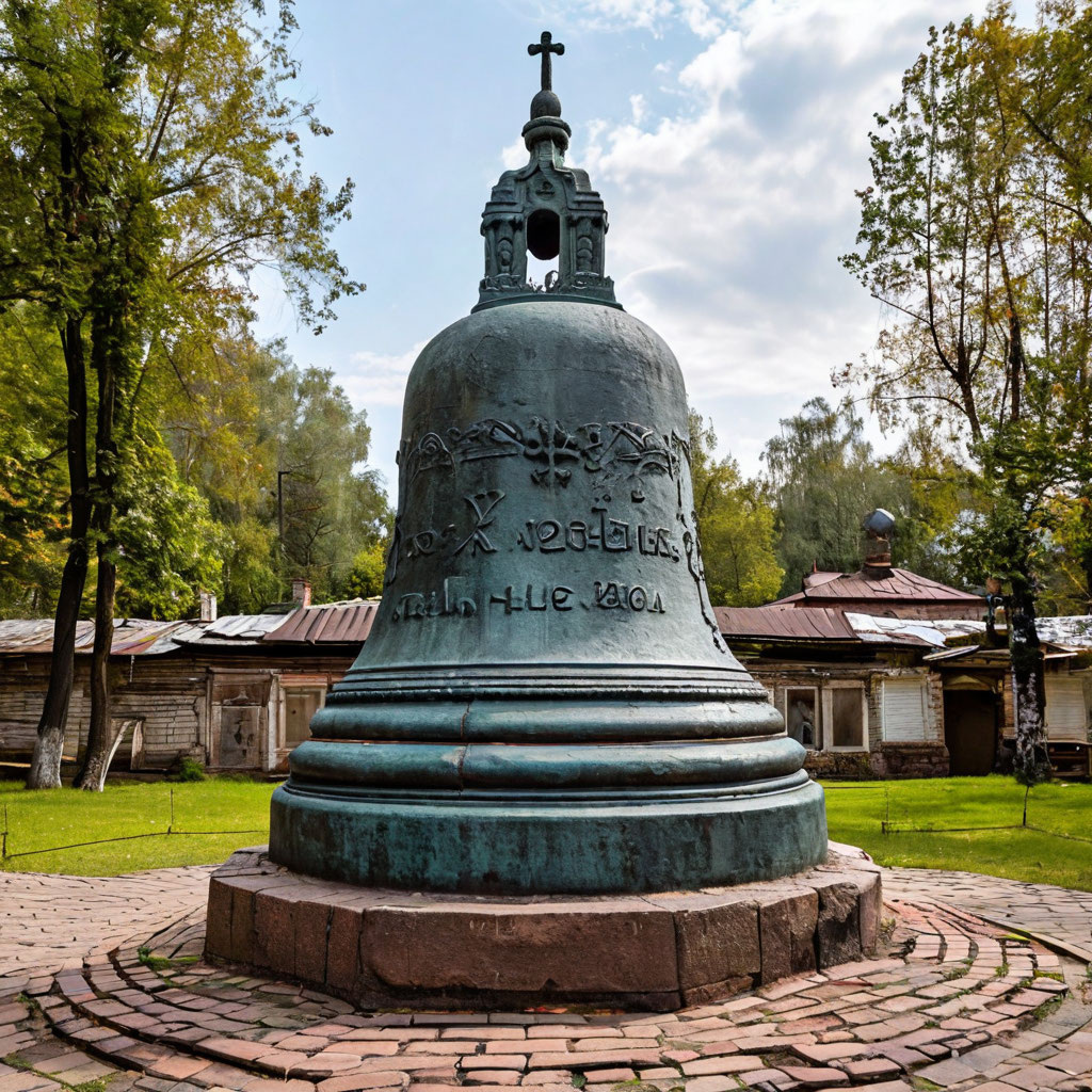 ИИ так видит Угличский колокол, первый ссыльный в Сибири.