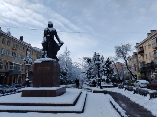    улица Пушкинская в Ростове зимой // фото: Татьяна Дмитриева
