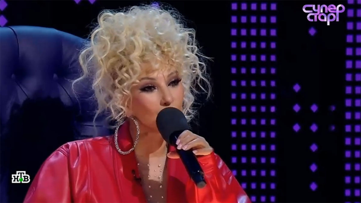 Лера Кудрявцева на шоу «Суперстар!». Фото: кадр программы