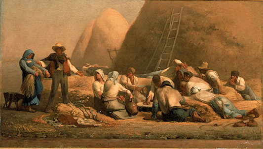 Жнецы на отдыхе, 1850-1853