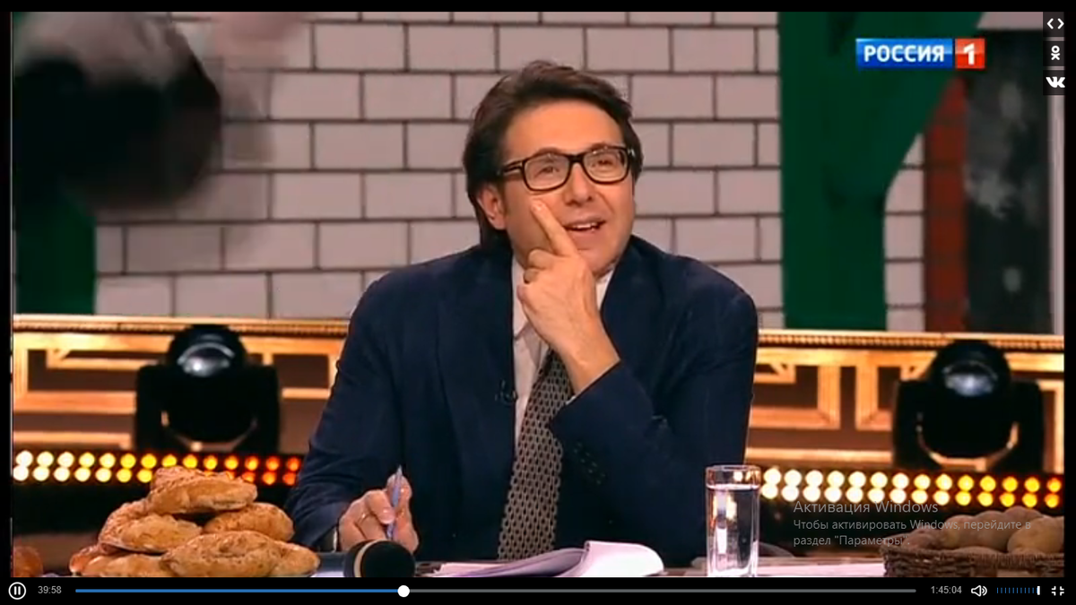 Кадр передачи. Фото автора. 