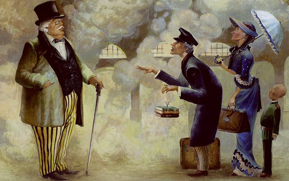 Учитель (слева) и вспитанное семейство (справа)? Не...