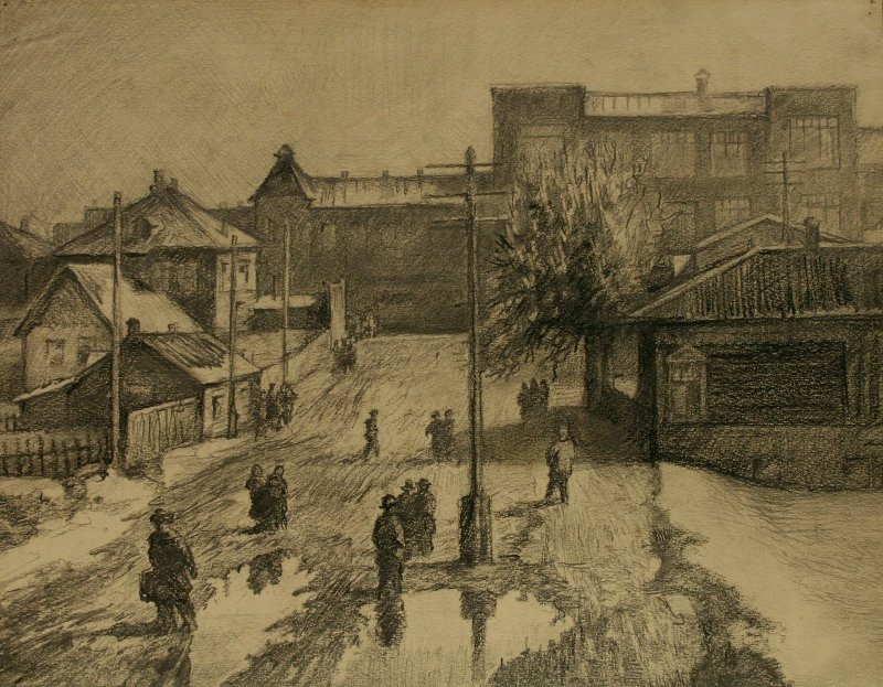 Иваново после дождя. из серии "Иваново". 1940-е