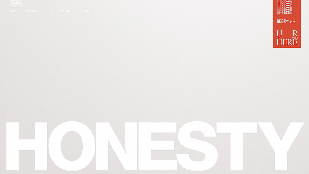 Фрагмент обложки альбома Honesty - "U R Here"