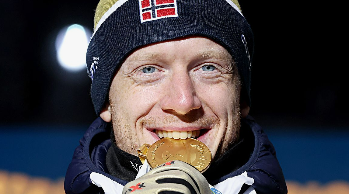 Йоханнес Бе выиграл спринт на ЧМ-2025. Фото: соцсети