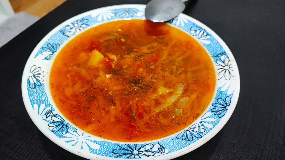 Настоящий кубанский борщ.
